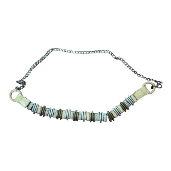 Vintage Metal Belt with Adjustable Chain - Picture 1 of 3